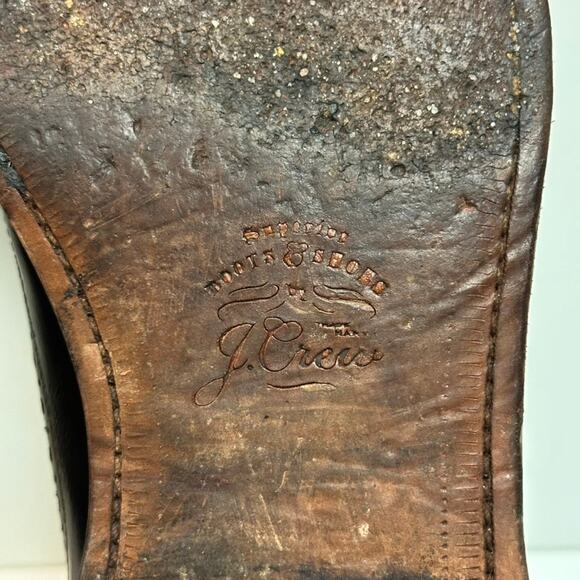 VERY GOOD Grant Stone x J. Crew Ludlow Longwing Wingtip Derby Brown Leather 10 main image 12